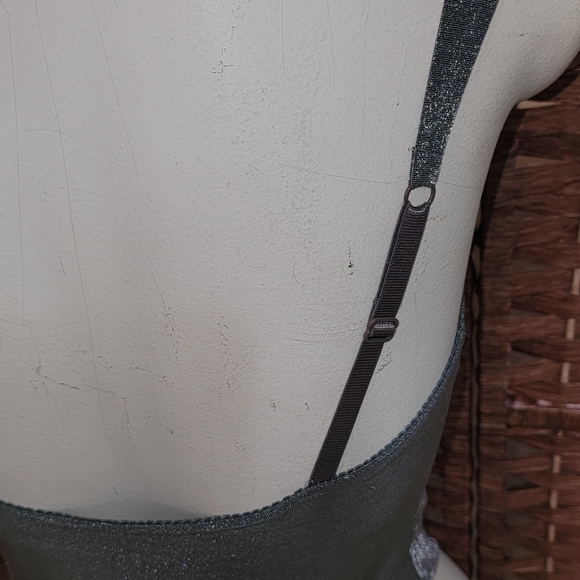 Victoria's Secret Vintage 1990s Gold Label Metallic Gray/Silver Body Suit 34B - Picture 7 of 14